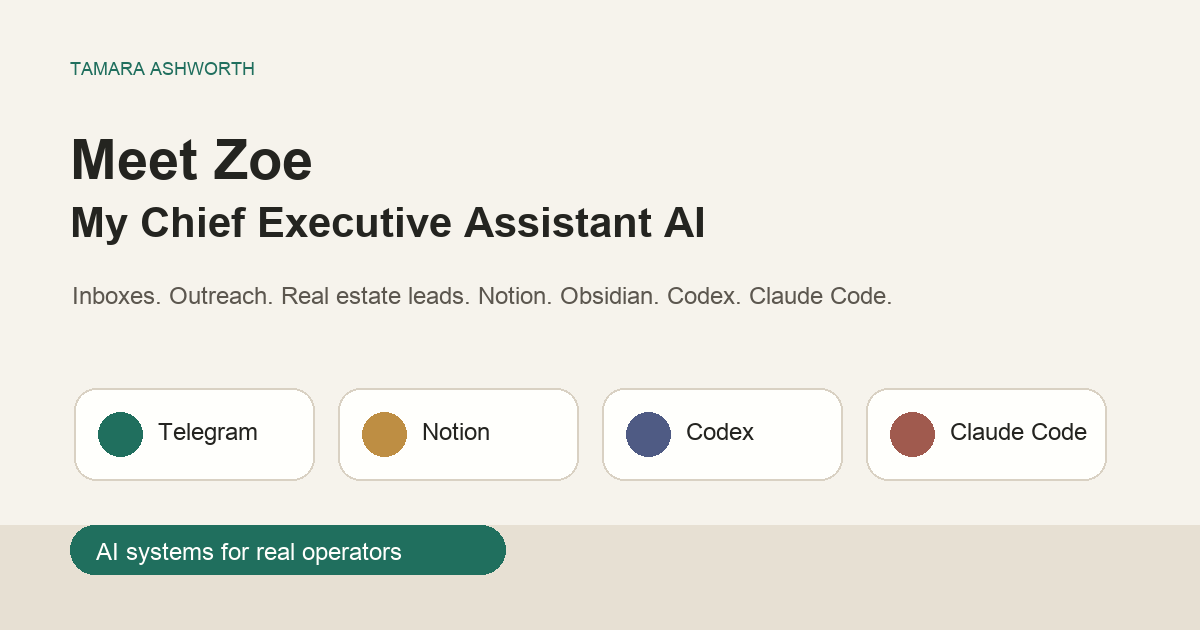 Meet Zoe, My Chief Executive Assistant AI feature image
